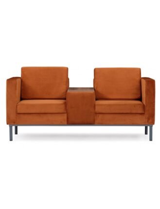 Комплект дивани – Модерен стил с вградена масичка