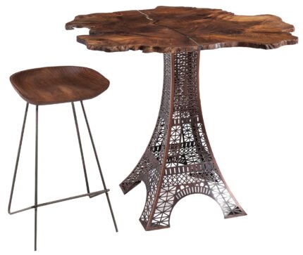 Eiffel One Bistro дизайнерска маса от масивно дърво