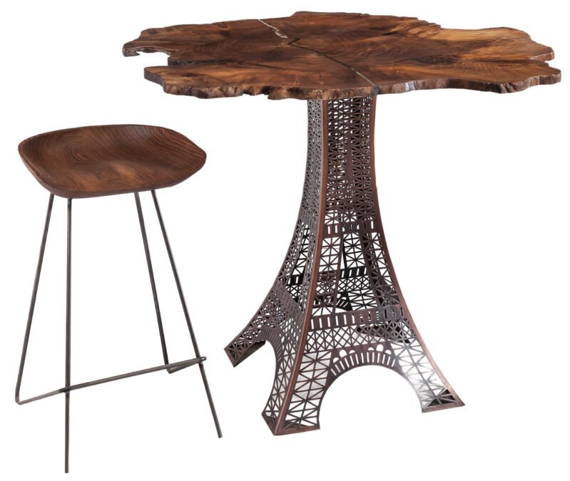 Eiffel One Bistro дизайнерска маса от масивно дърво