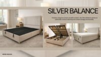 Mundo Silver Balance е тапицирано легло за спалня в размер 150x200
