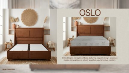 Mundo Oslo е тапицирано легло за спалня в размер 180x200. Моделът е в категория Спалня > Легла и е подходящ за модерен интериор. Конфигурация: Ракла. Комплектът е ориентиран към комфорт, стабилност и чиста визия.