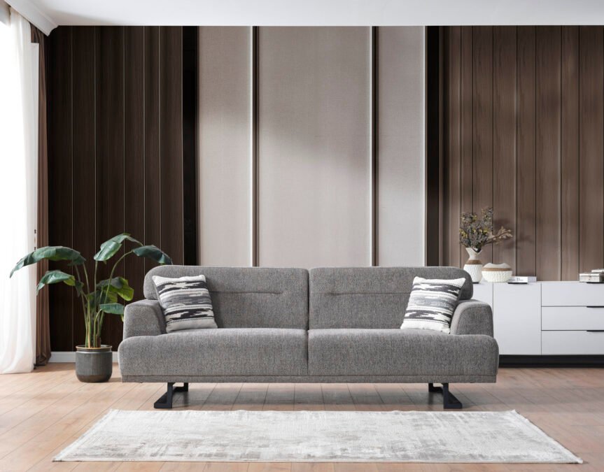 Диван Lora – съчетание от модерна естетика и функционалност. Със своя компактен дизайн и елегантна текстура, той е идеалният избор за малки и средни дневни пространства