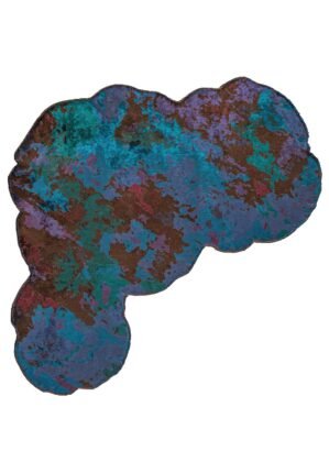 BM Home AMORPH GAIA DARK BROWN - CHERRY - NAVY BLUE - DARK TURQUOISE RUG