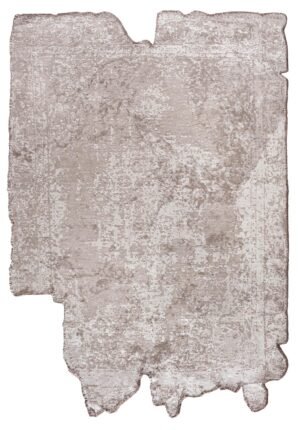 BM Home AMORPH MEDALLION WHITE - STONE RUG